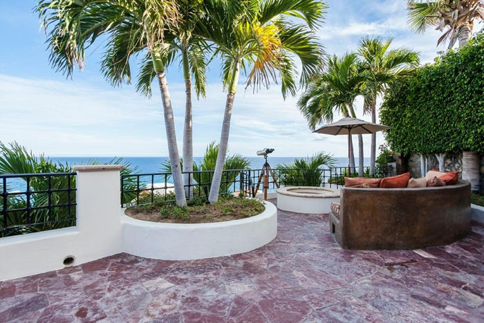 terrace with fire pit